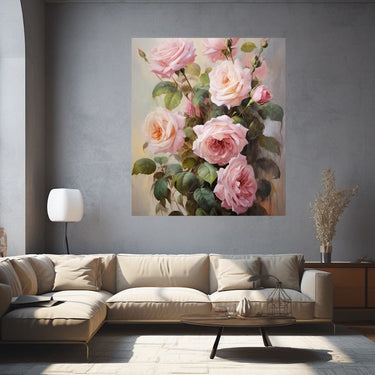 Rose Acrylic Painting